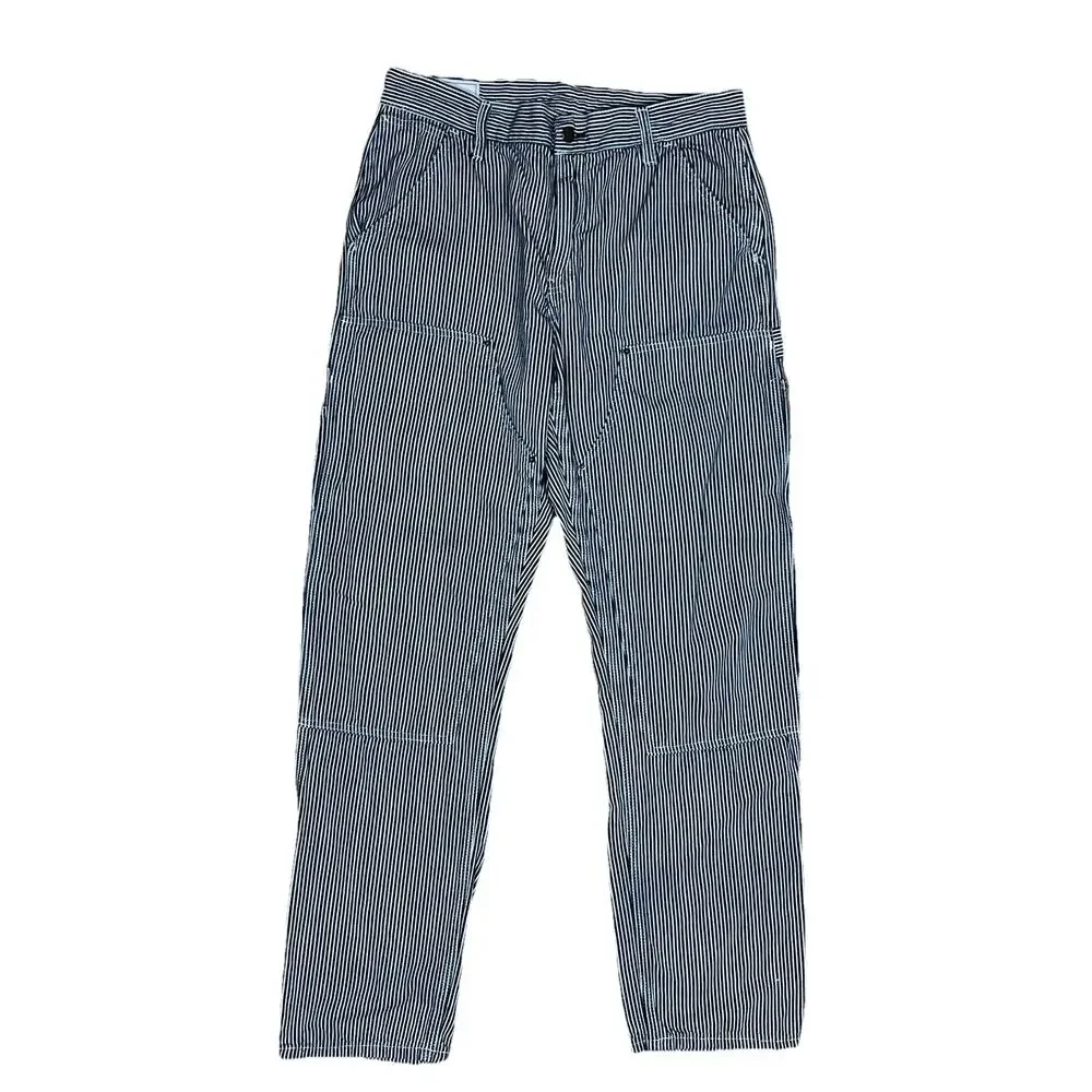 GAP Blue Stripe Double Knee Carpenter Pants‎ Size 31x31 Railroad Hickory